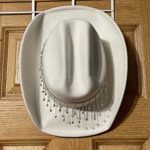 Dangle Rhinestone Cowgirl Hat